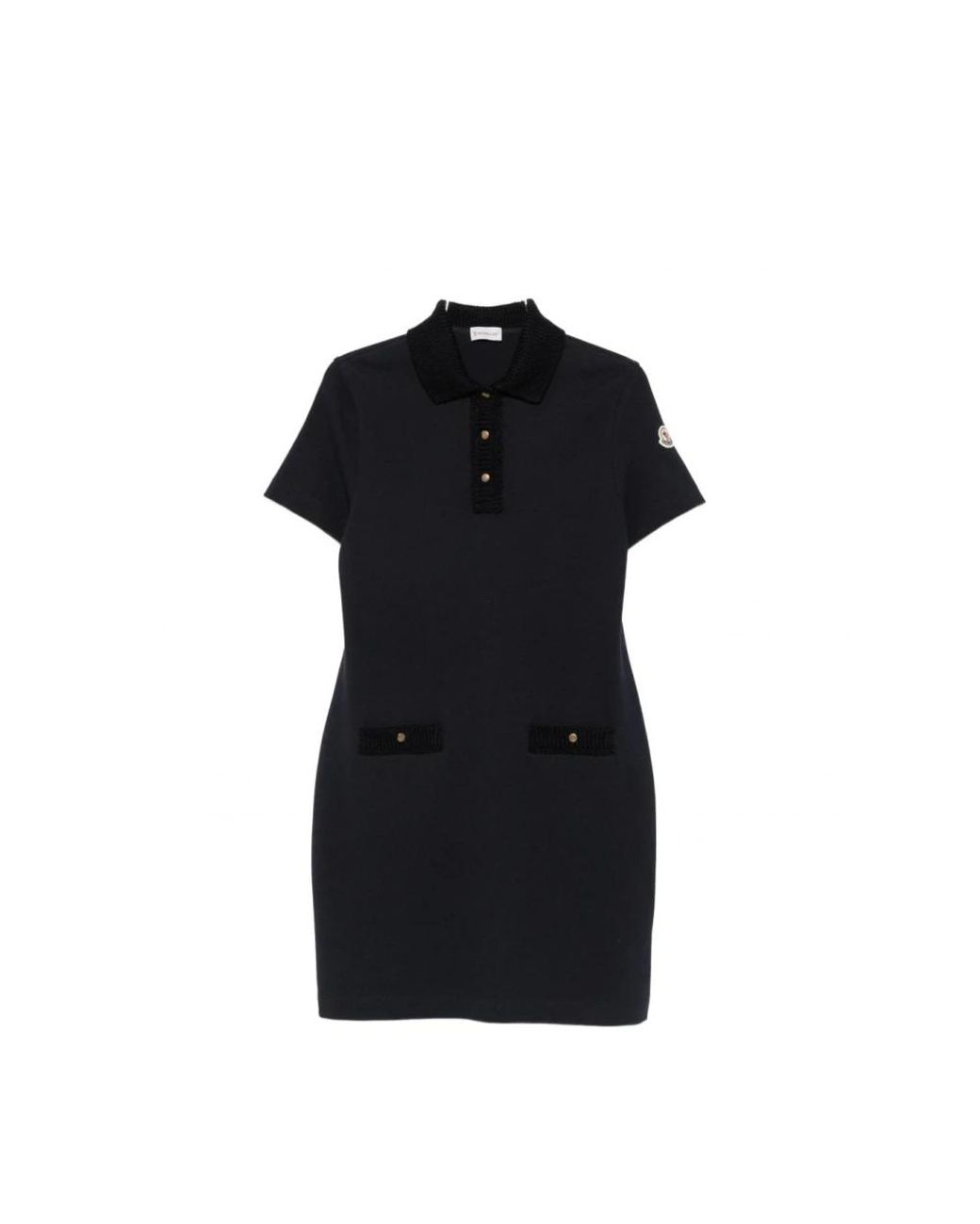 Moncler Black Shirt Dresses