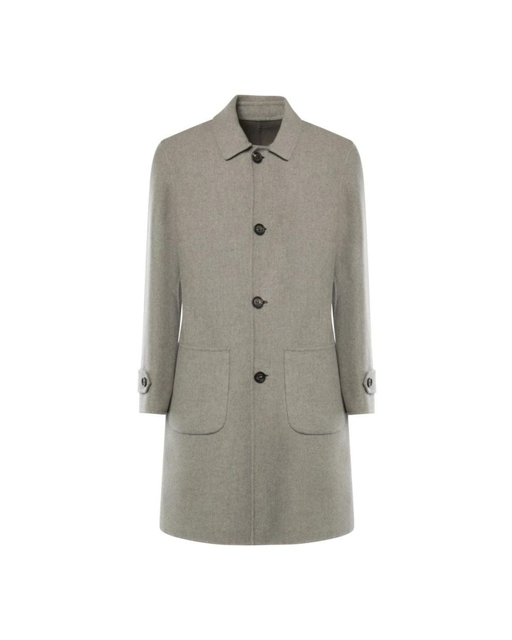 Eleventy Gray Single-Breasted Coats for men