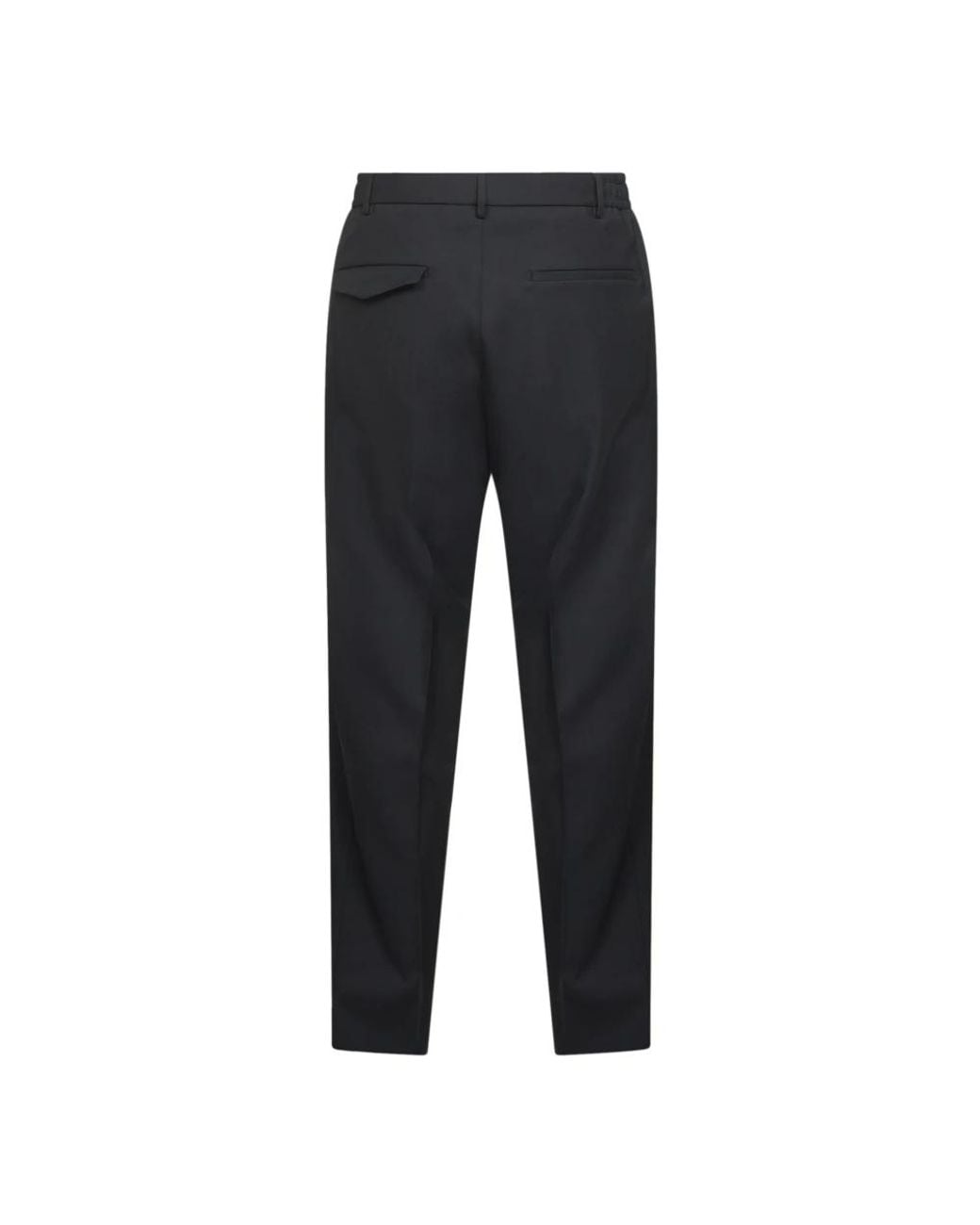 Tagliatore Black Slim-Fit Trousers for men