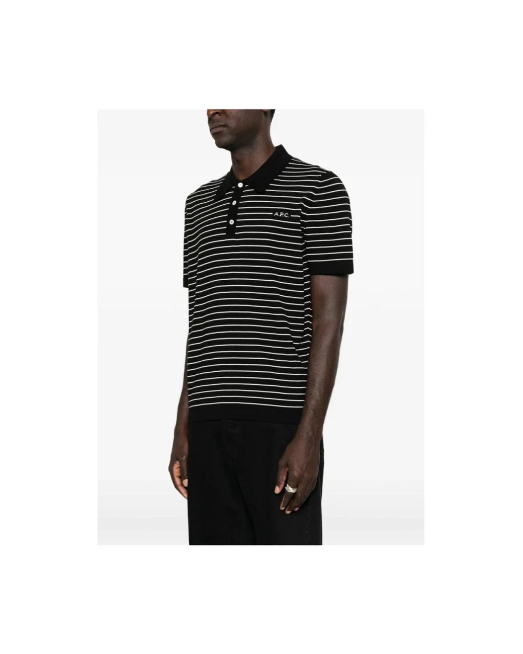 A.P.C. Black Polo Shirts for men