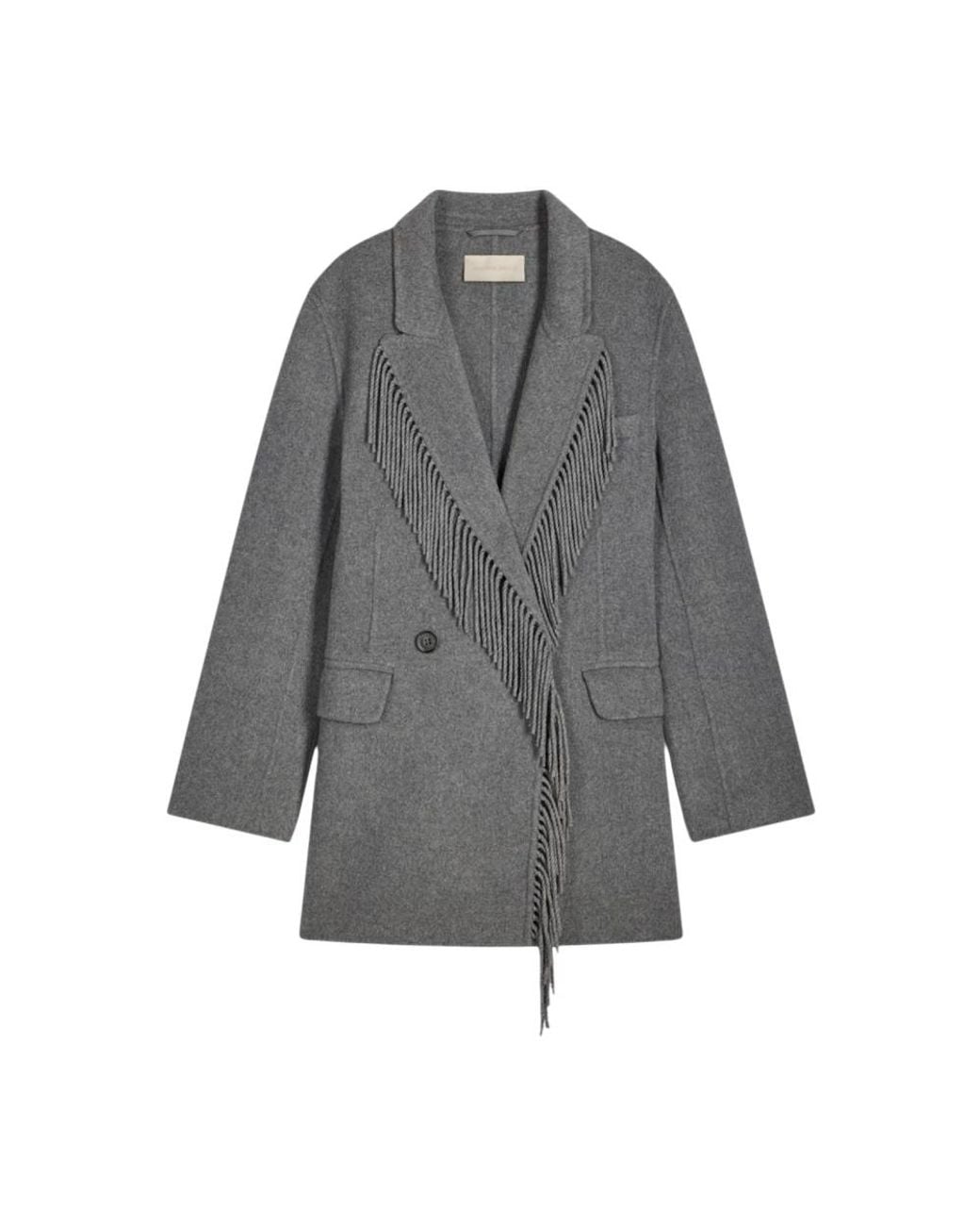 Vanessa Bruno Gray Double-Breasted Coats