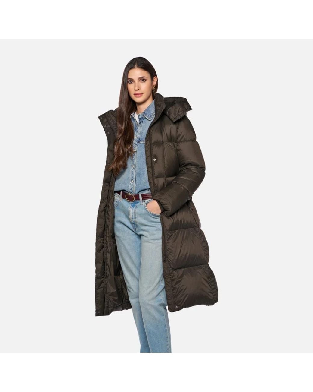 Geox Brown Parkas