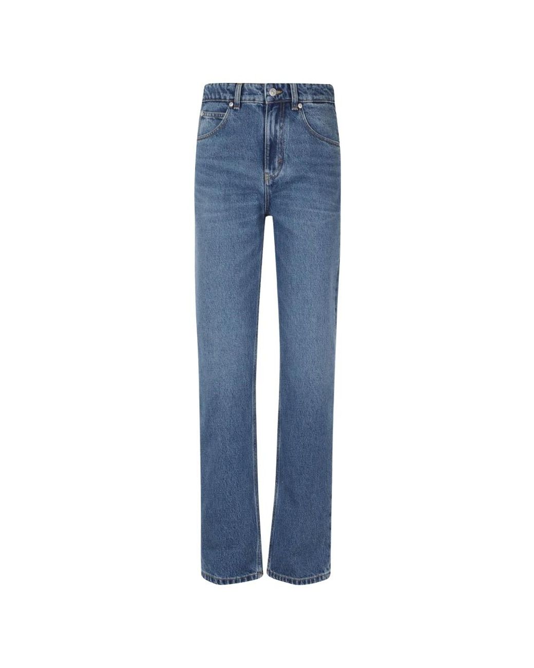 Victoria Beckham Blue Straight Fit Jeans