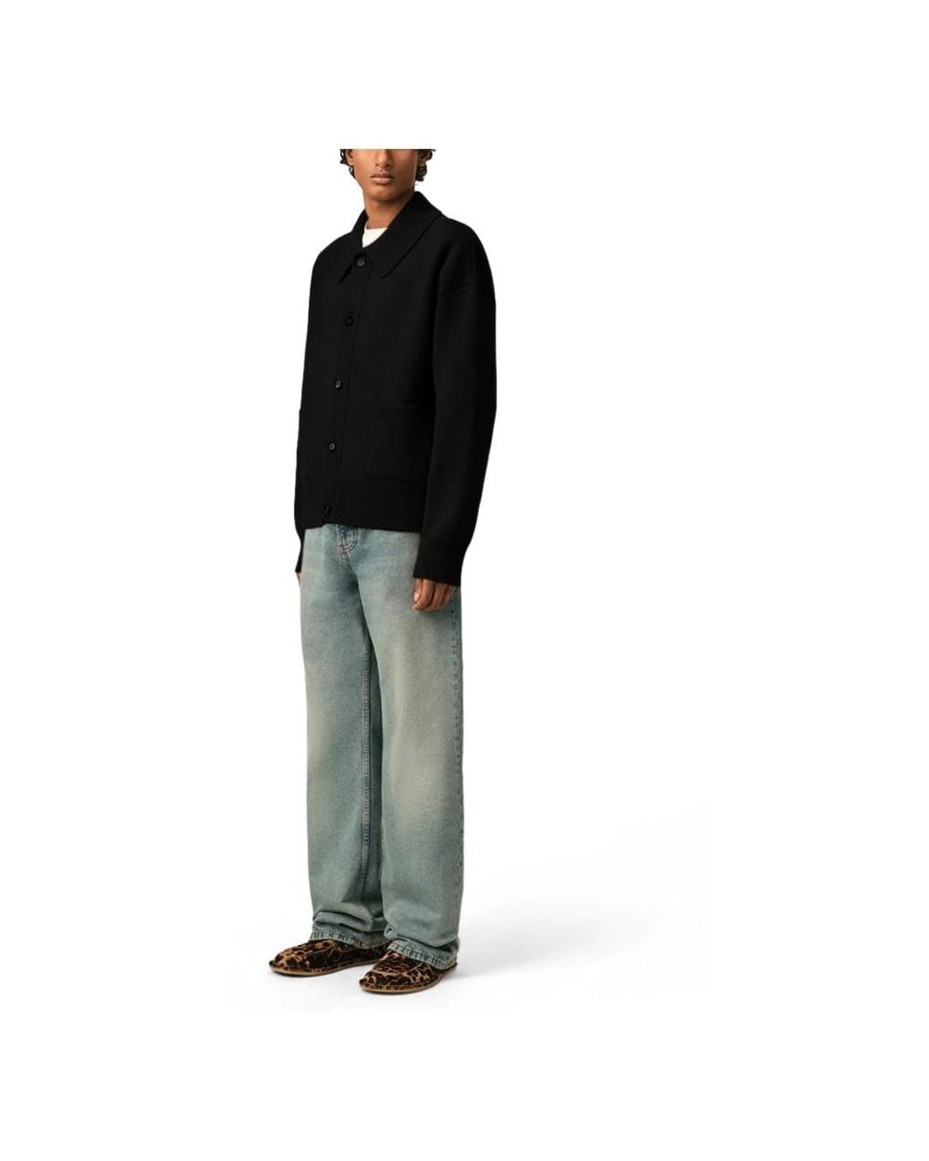 Cardigans di AMI in Black da Uomo
