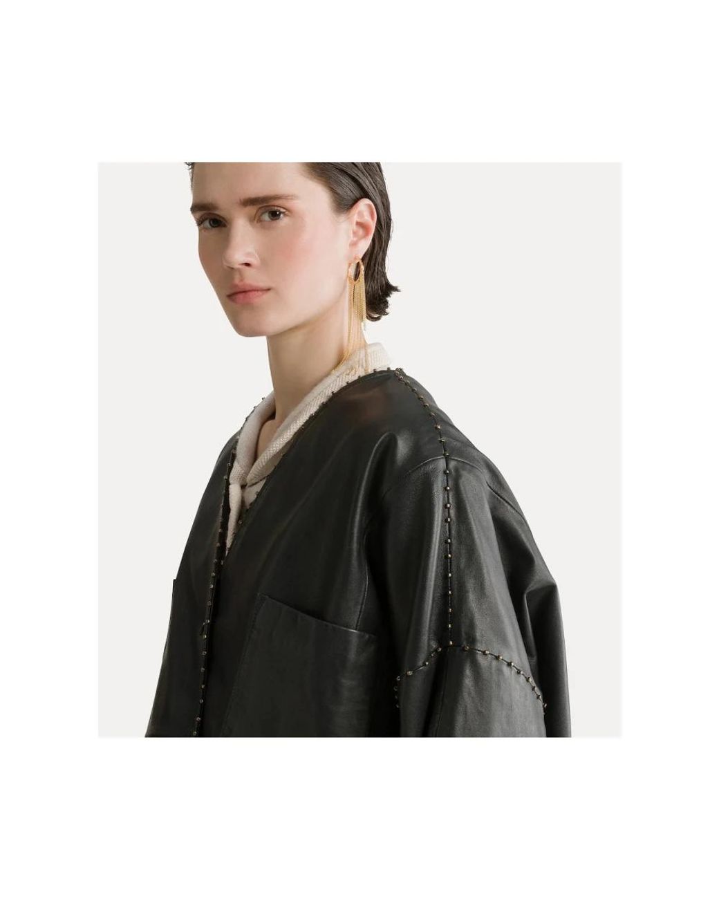 Forte_forte Black Leather Jackets