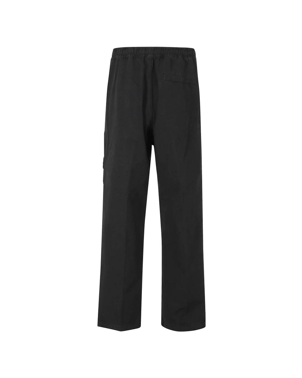 Stone Island Black Straight Trousers for men