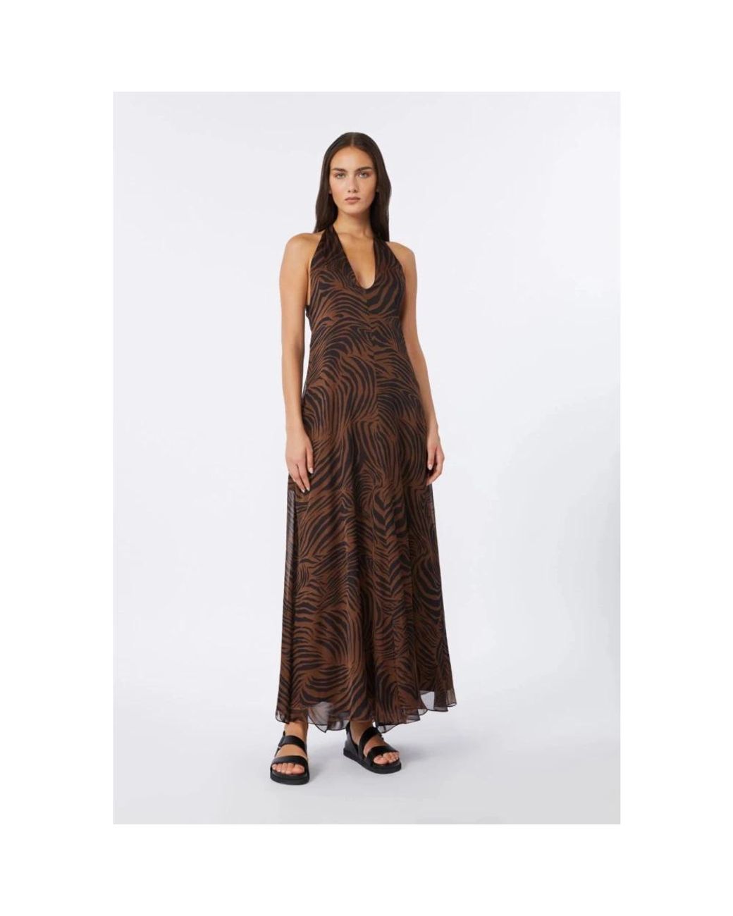 Max Mara Brown Maxi Dresses