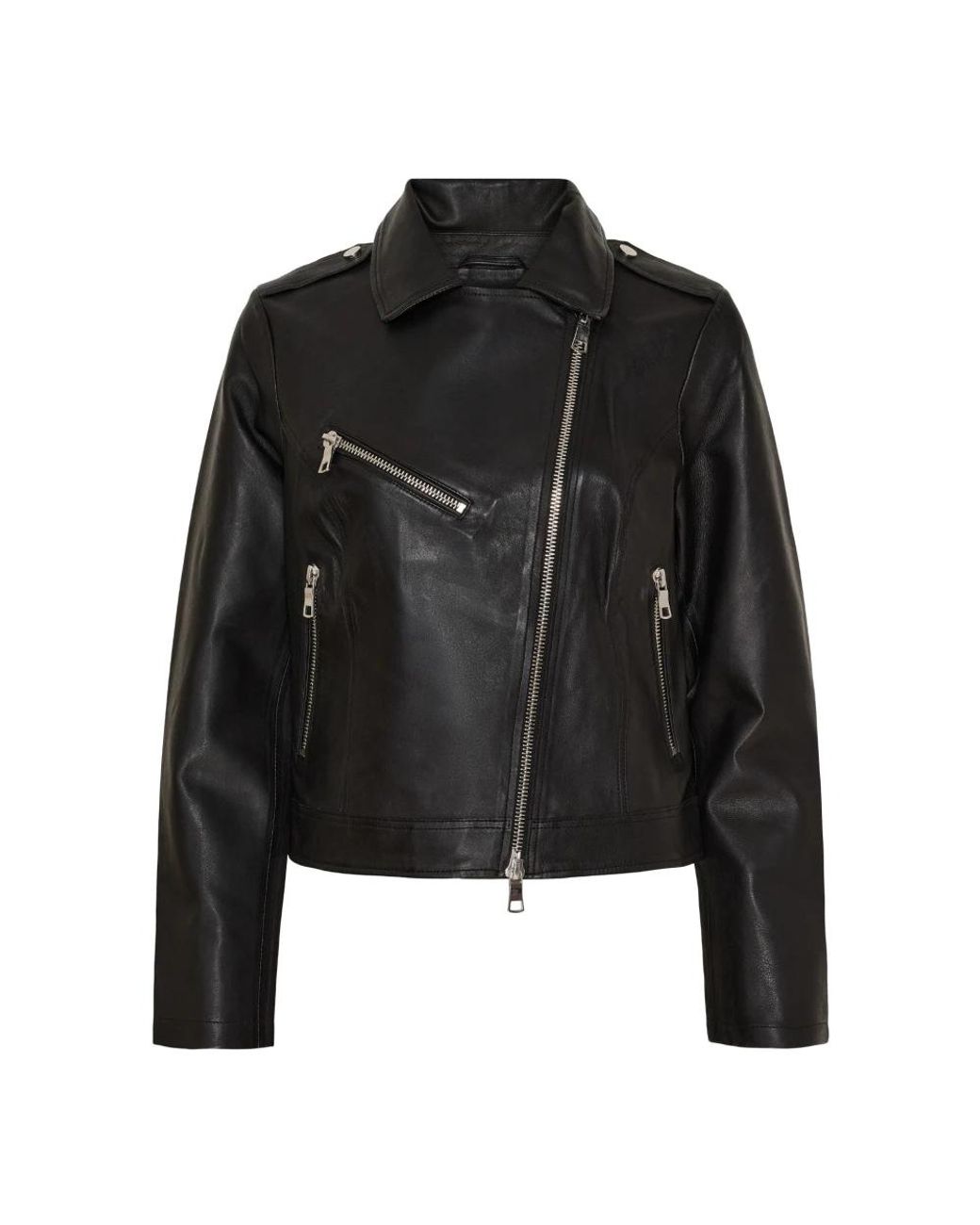 Btfcph Black Bonded Biker Jacket