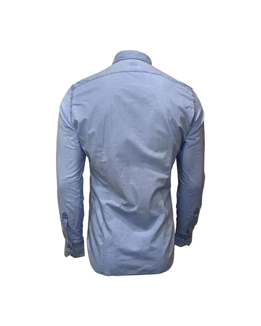Mazzarelli Blue Casual Shirts for men