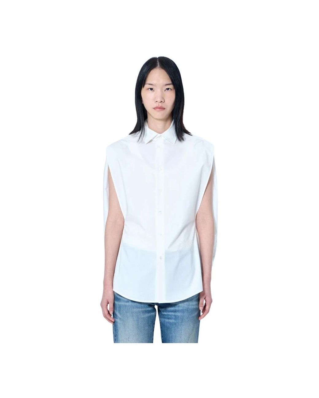 MM6 by Maison Margiela White Shirts