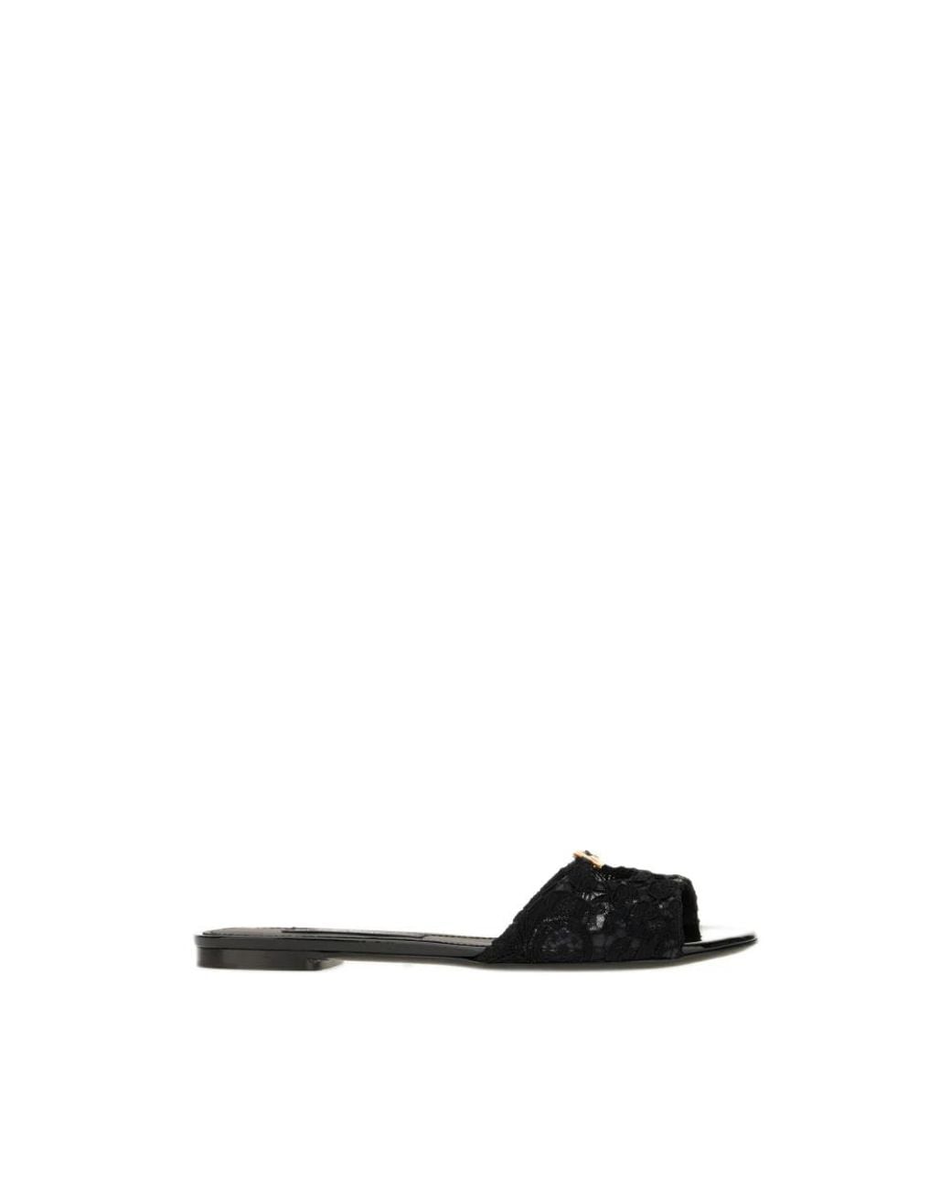 Dolce & Gabbana Black Sliders
