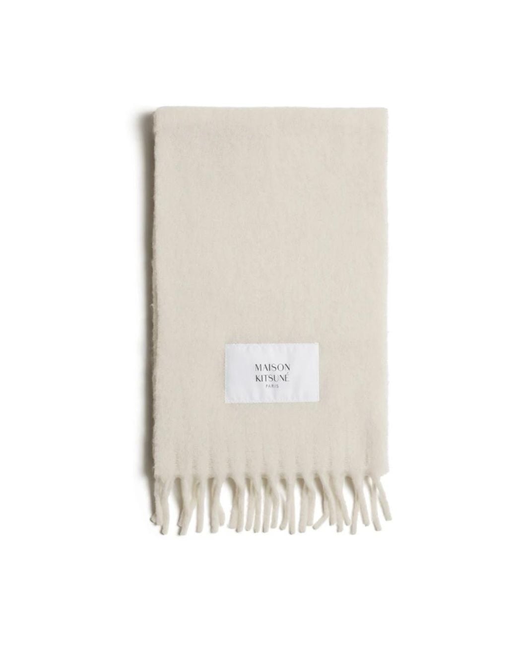 Maison Kitsuné White Winter Scarves for men