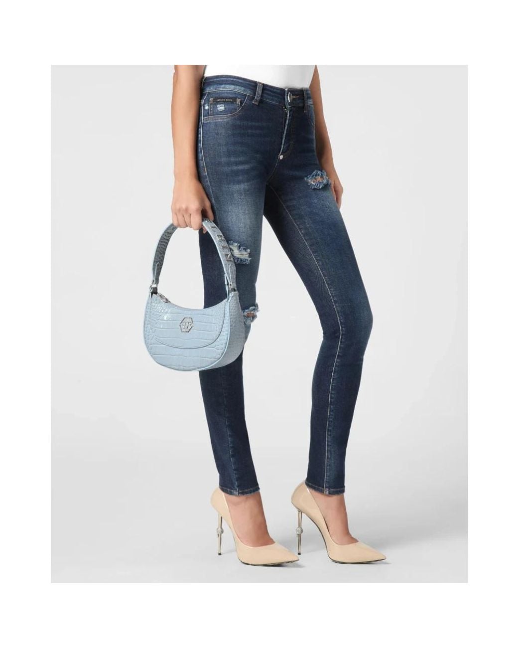 Philipp Plein Blue Handbags