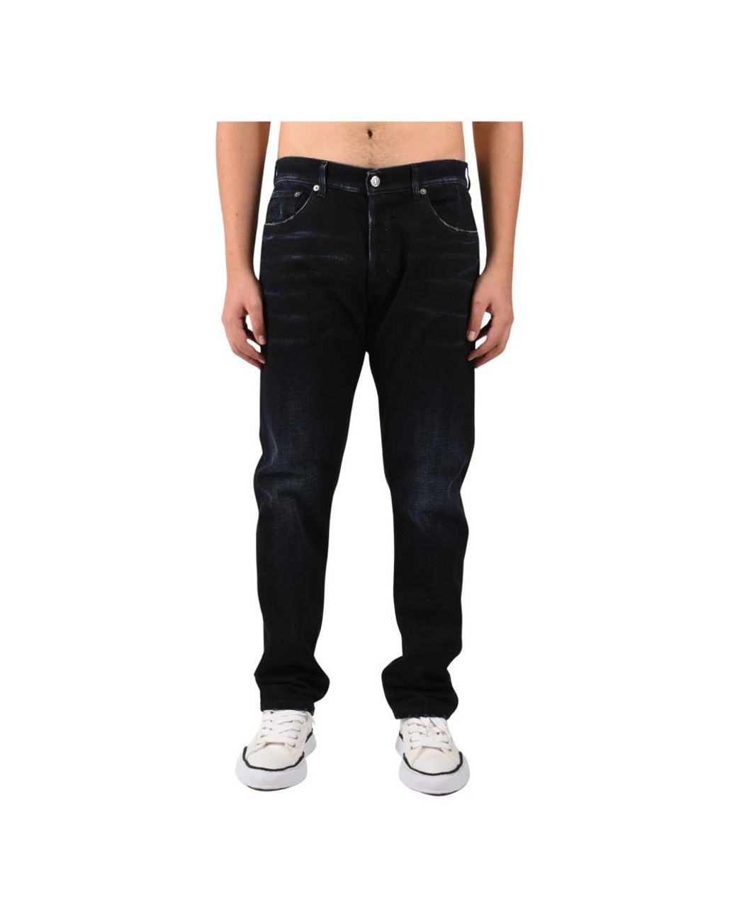 Dondup Black Slim Fit Jeans for men