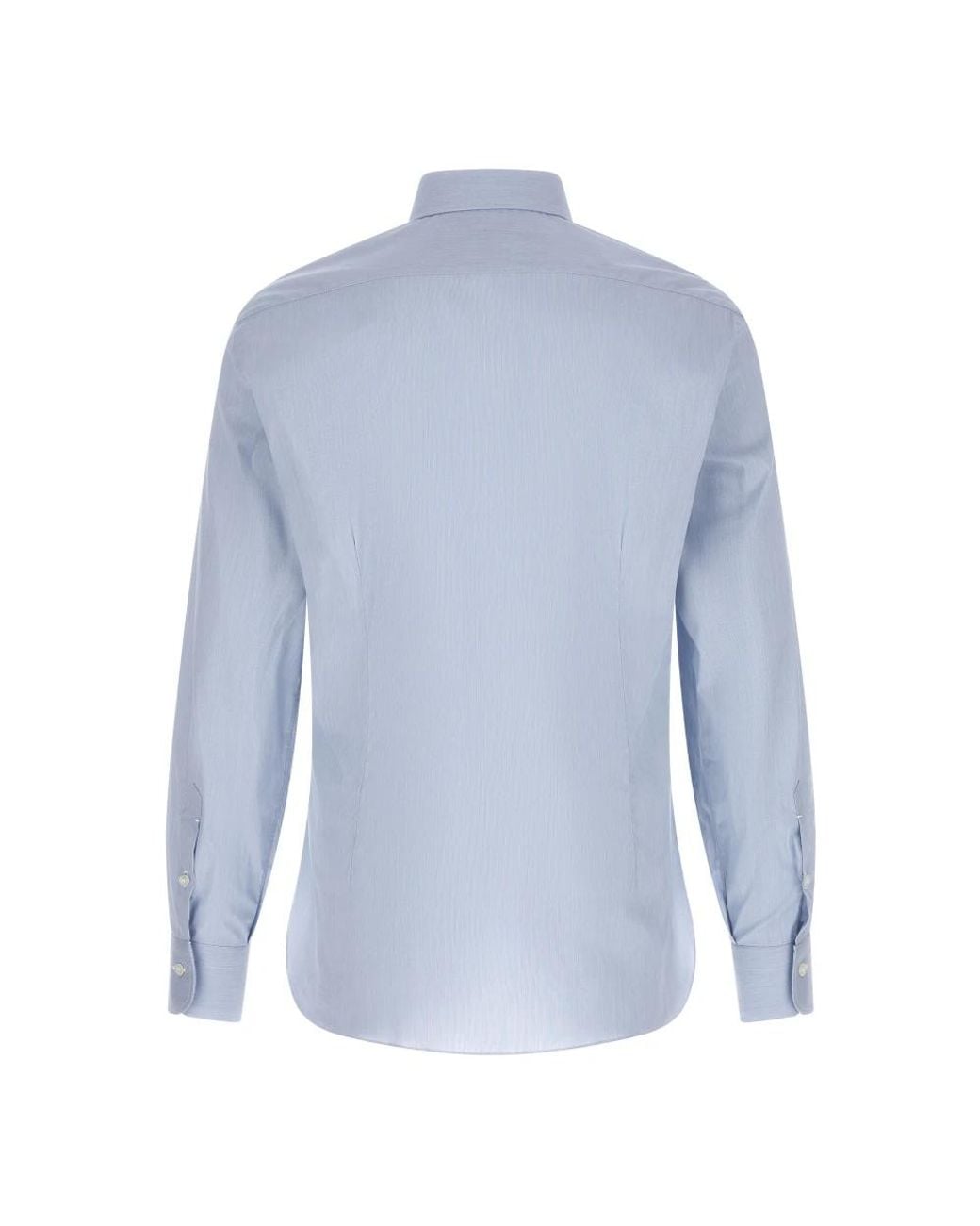 Barba Napoli Blue Formal Shirts for men