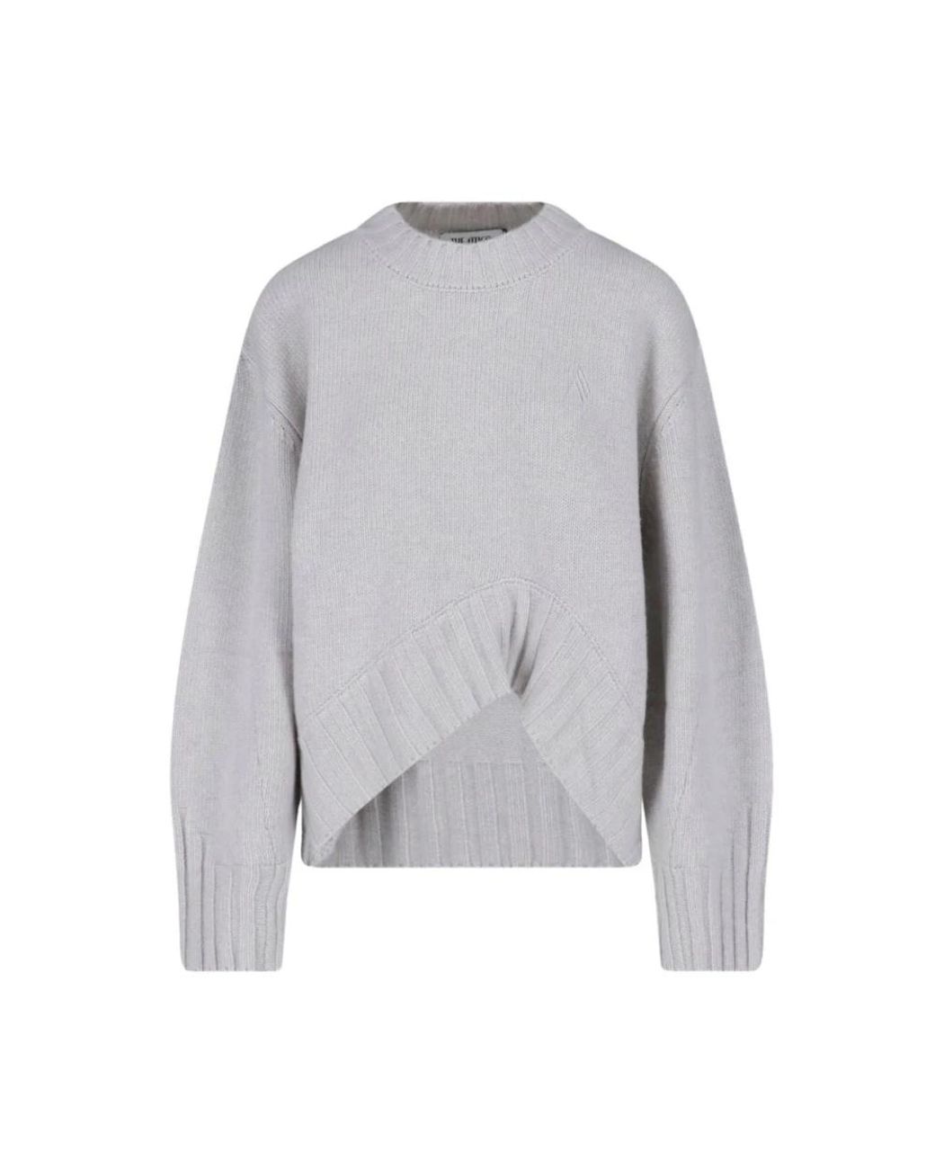 The Attico Gray Round-Neck Knitwear