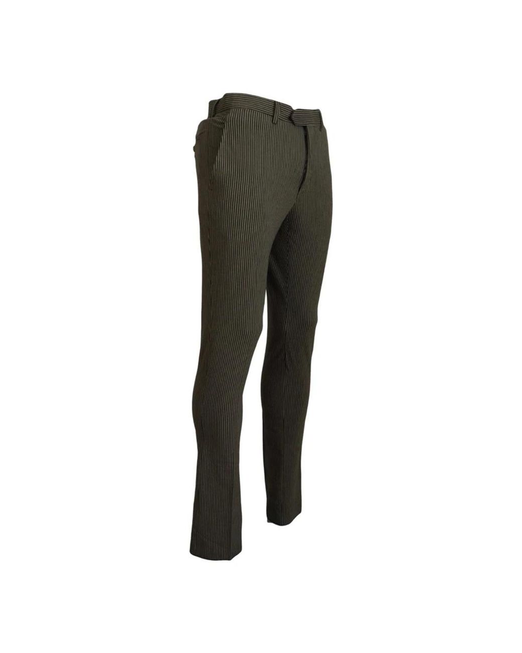 Bencivenga Gray Slim-Fit Trousers for men