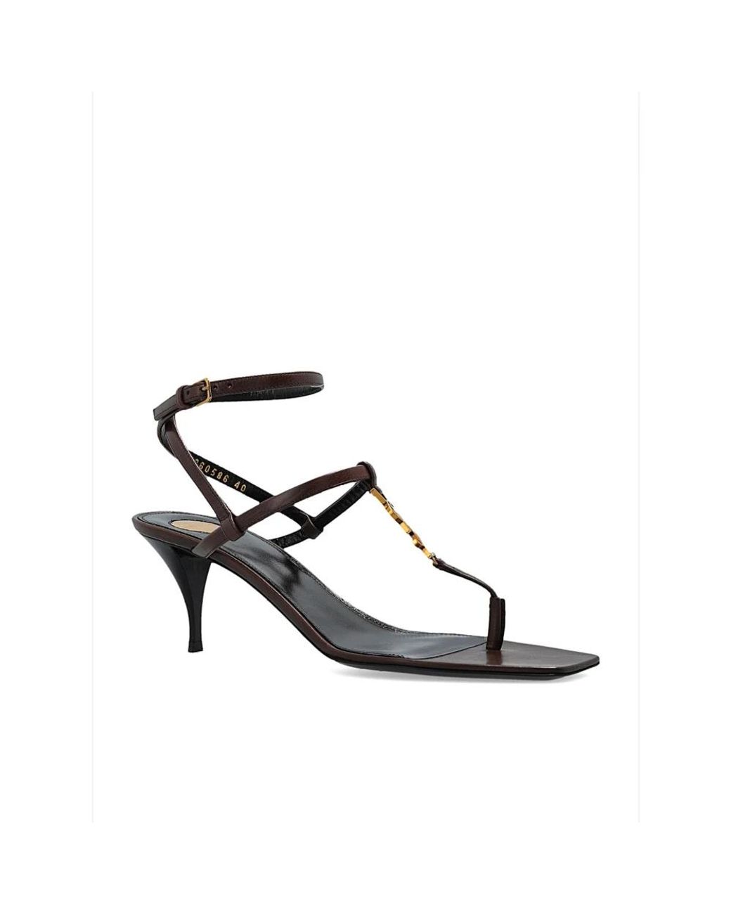 Saint Laurent White High Heel Sandals