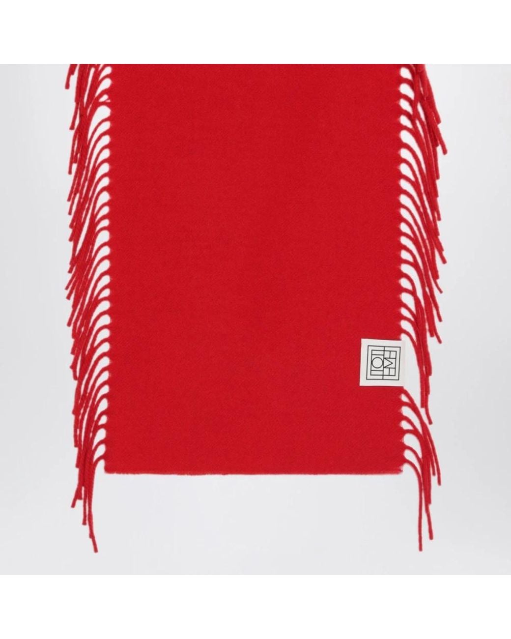 Totême  Red Winter Scarves
