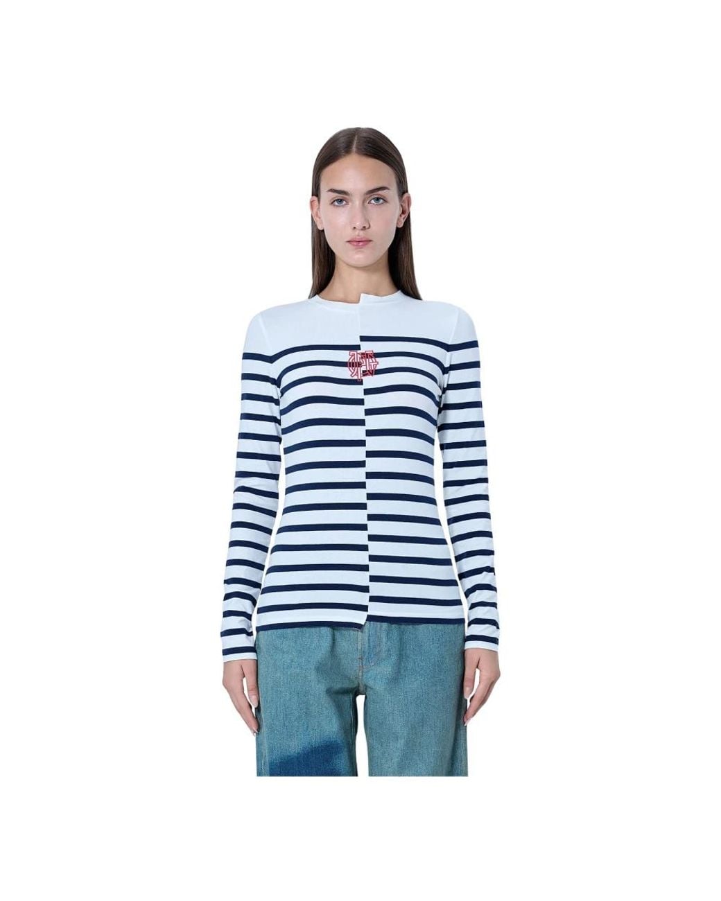 Jean Paul Gaultier Blue Long Sleeve T-Shirts