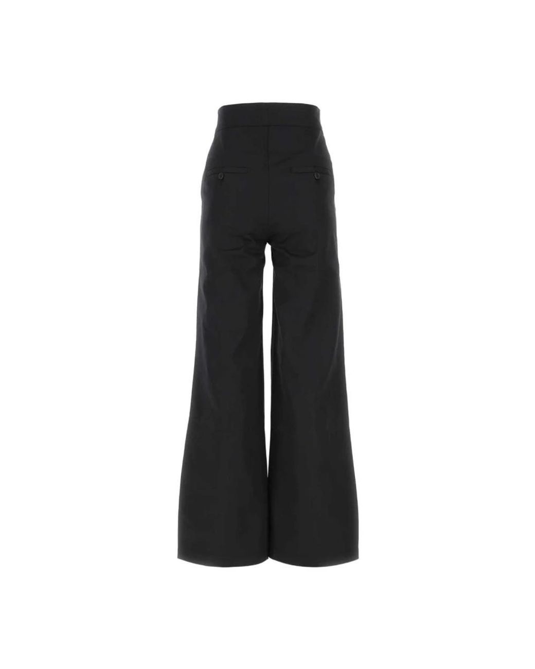 Palm Angels Black Wide Trousers