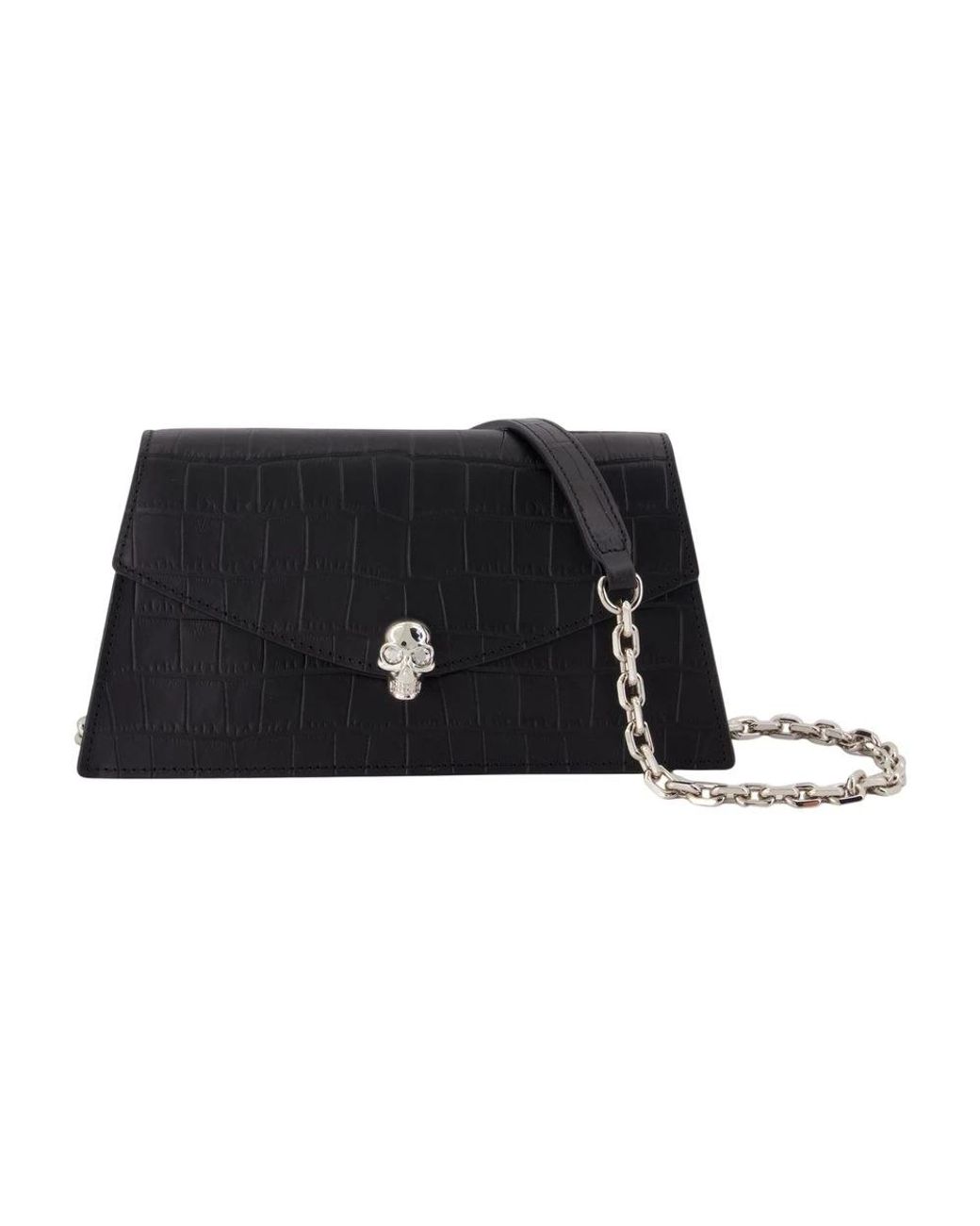 McQueen Black Cross Body Bags