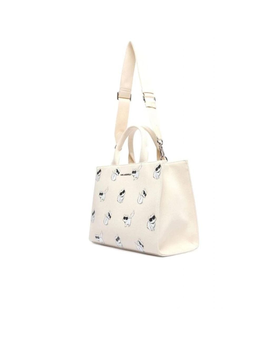 Karl Lagerfeld White Shopping Bags