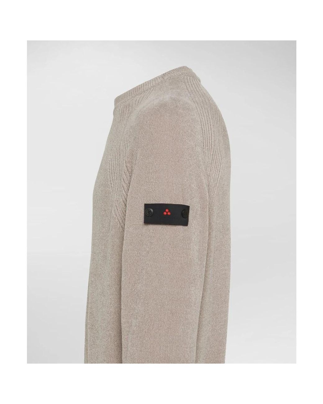 Peuterey Gray Round-Neck Knitwear for men