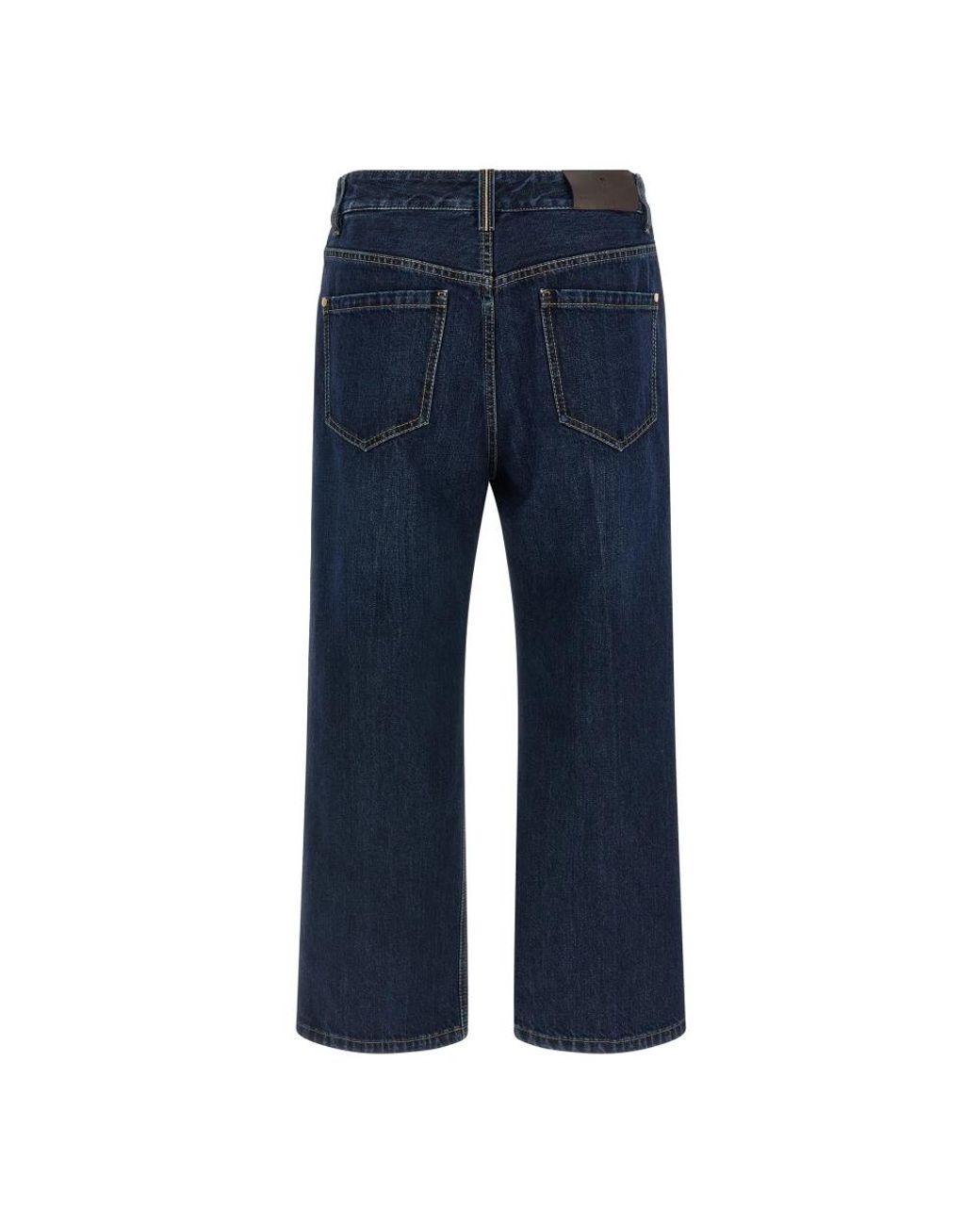 Brunello Cucinelli Blue Straight Fit Jeans