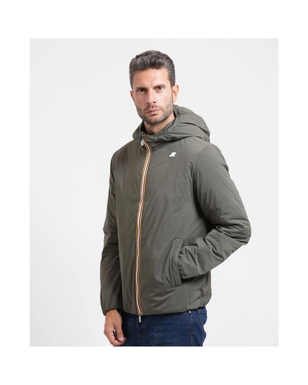 K-Way Gray Rain Jackets for men