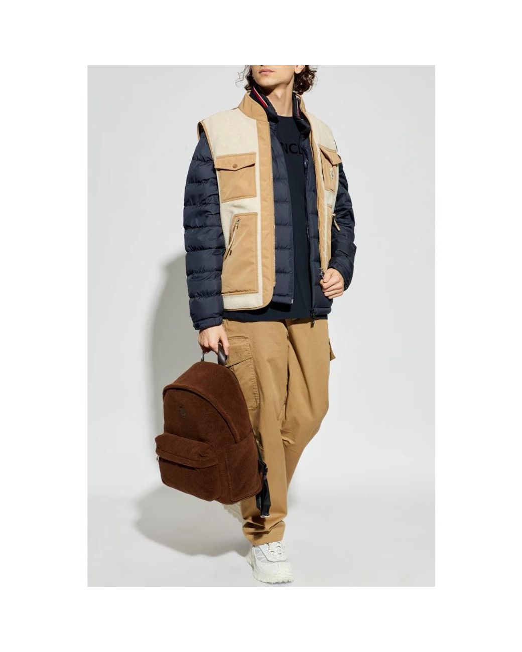 Vests Moncler pour homme en coloris Natural