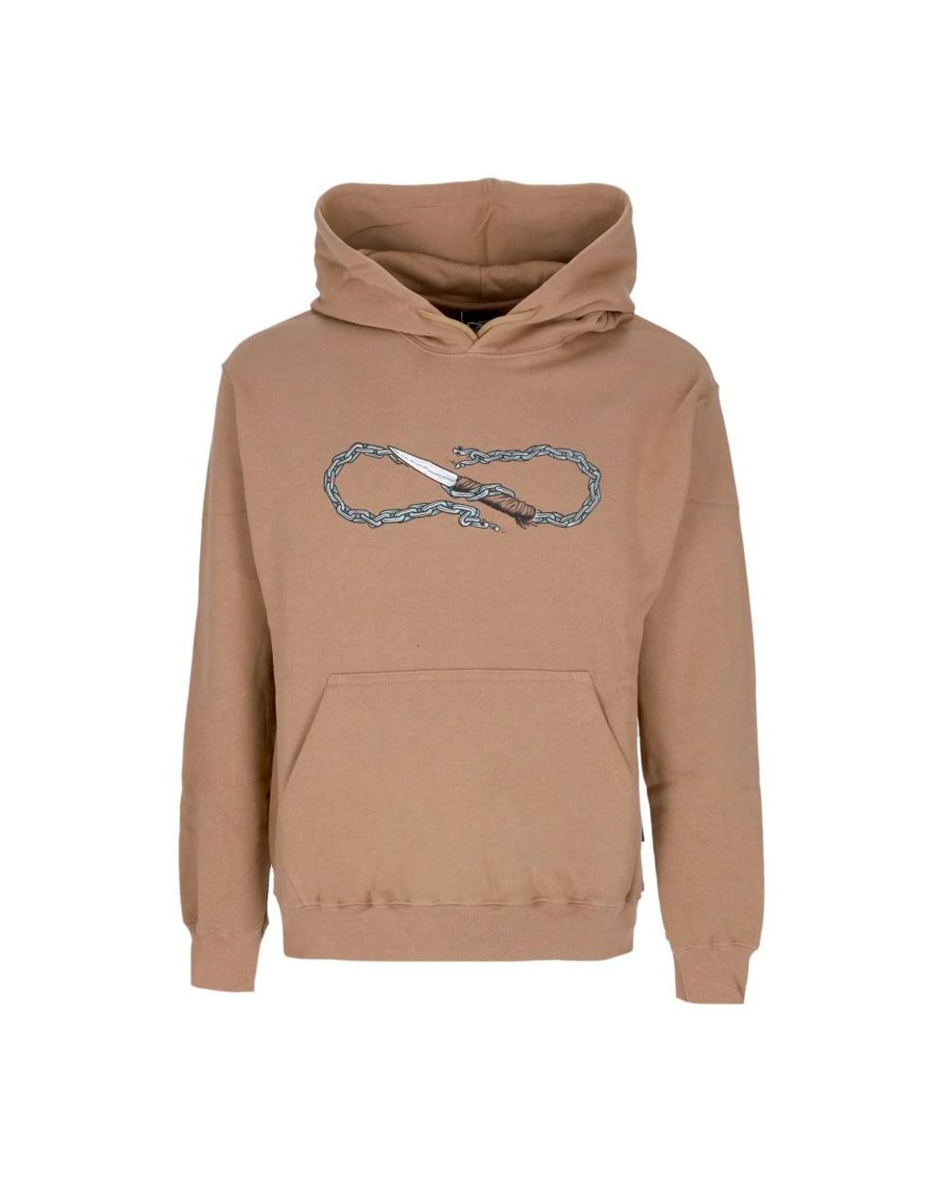 Propaganda Hoodies & Sweatvesten ,Bruin ,Katoen Logo Chain Hoodie Camel in het Brown voor heren