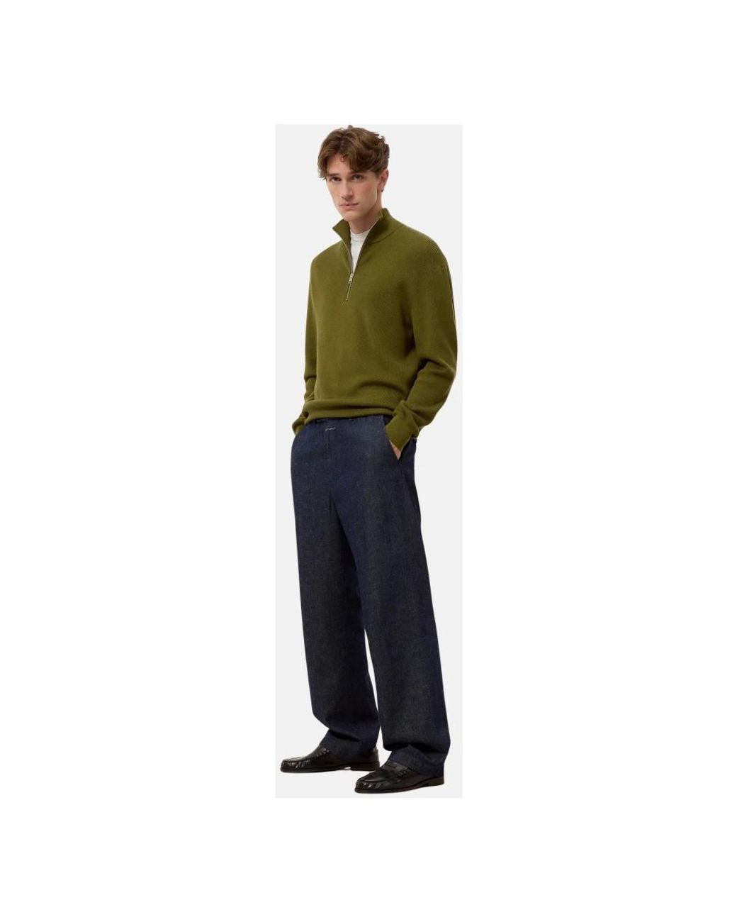 Closed Blue Wide Trousers for men
