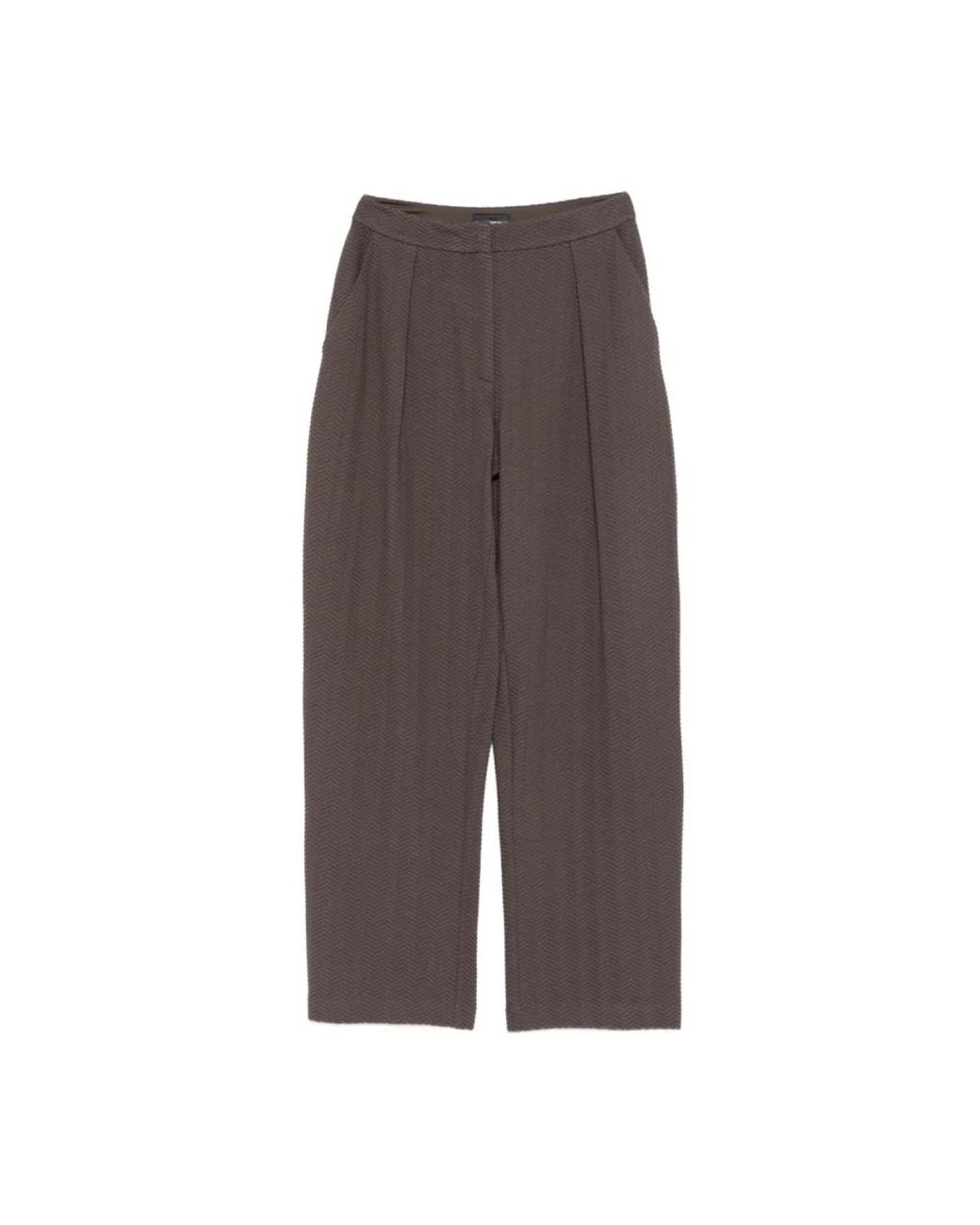 Emporio Armani Brown Wide Trousers