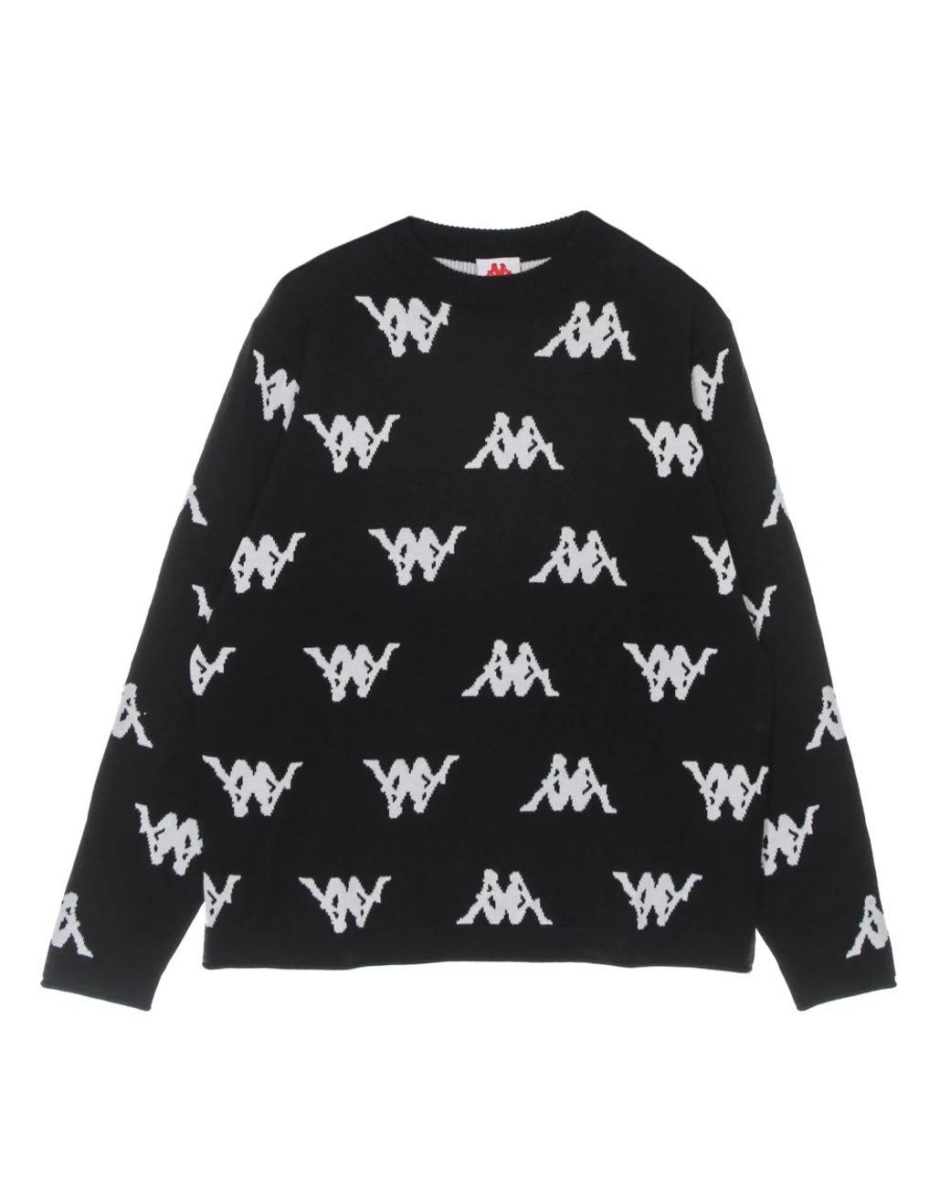 Kappa Black Round-Neck Knitwear for men