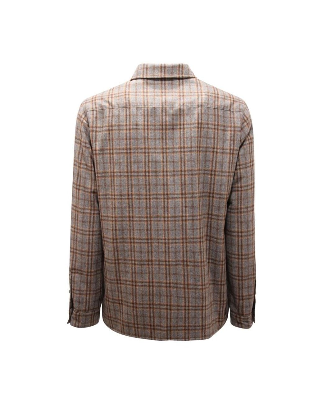Mazzarelli Jassen ,Grijs ,Wol Wollen Jas Cortina Model Made in het Brown voor heren