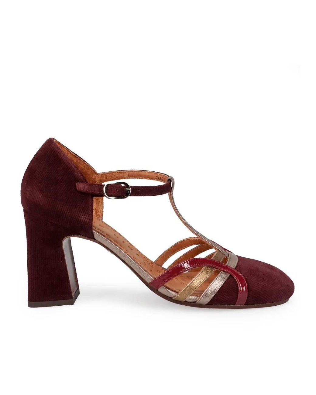 Chie Mihara Schoenen ,Rood ,Leer Bordeaux Hak Sandalen in het Red
