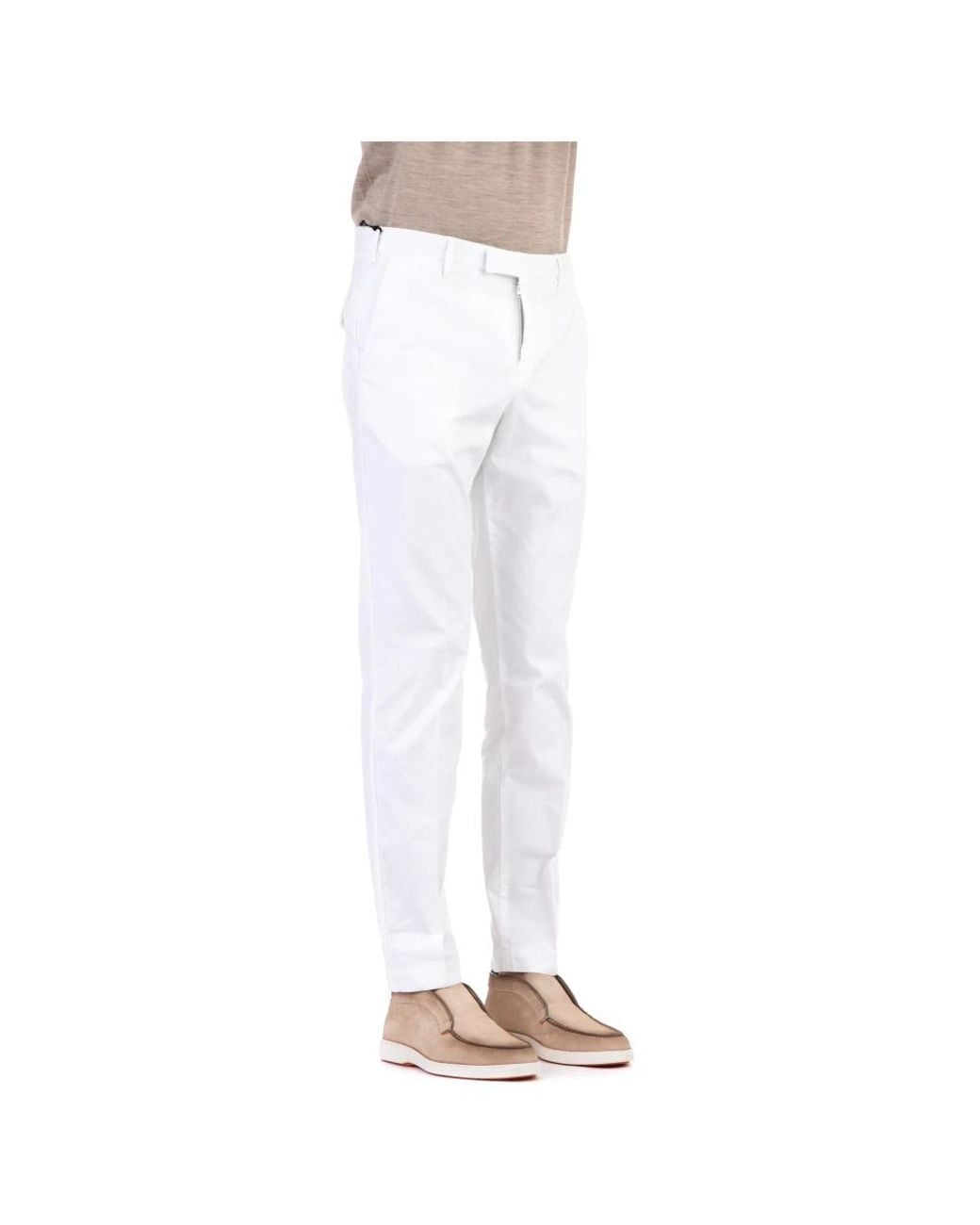 PT Torino White Chinos for men