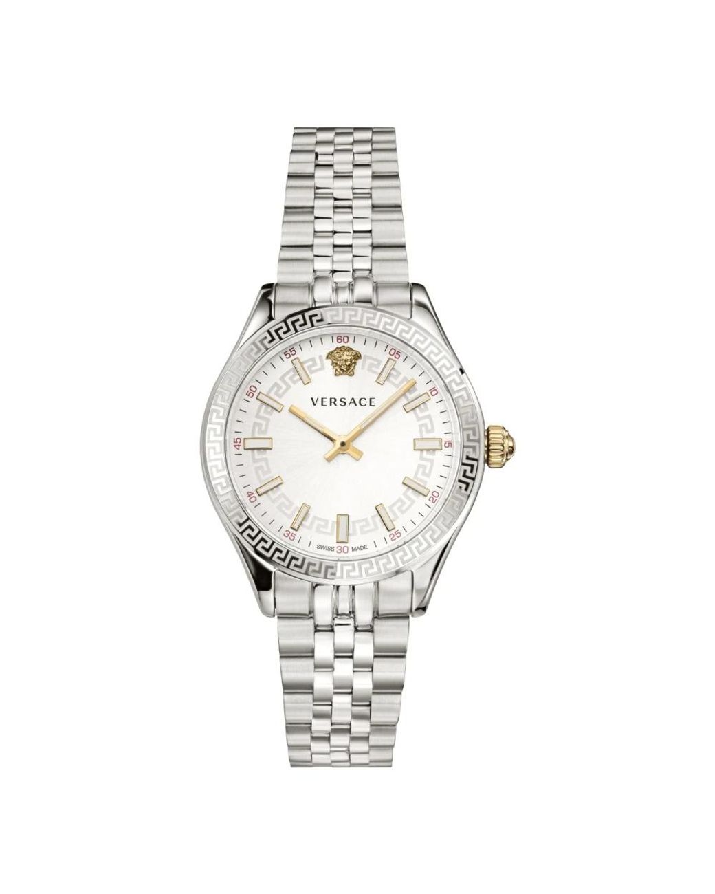 Versace Accessoires ,Grijs ,Horloges in het Metallic voor heren
