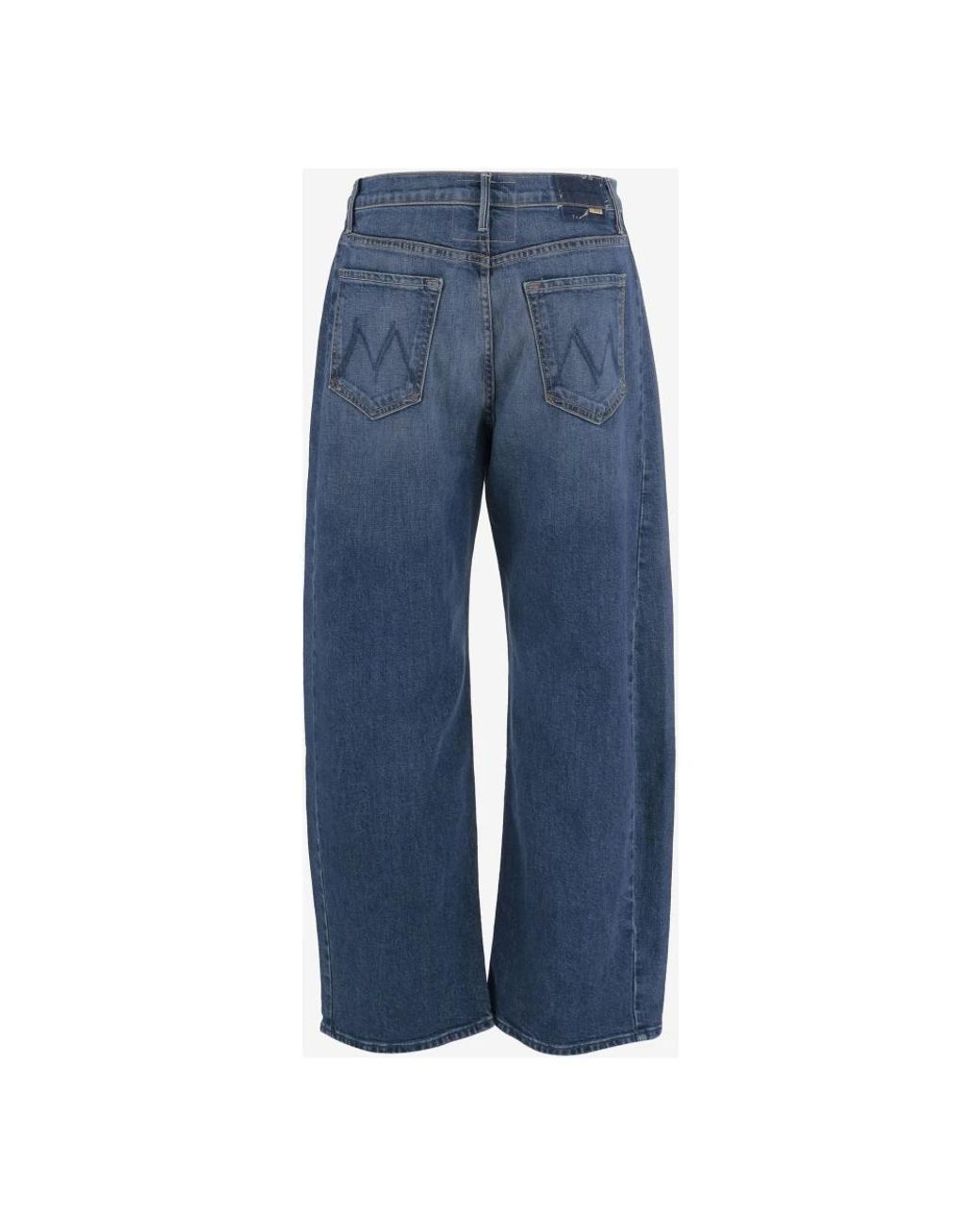 Mother Blue Straight Fit Jeans