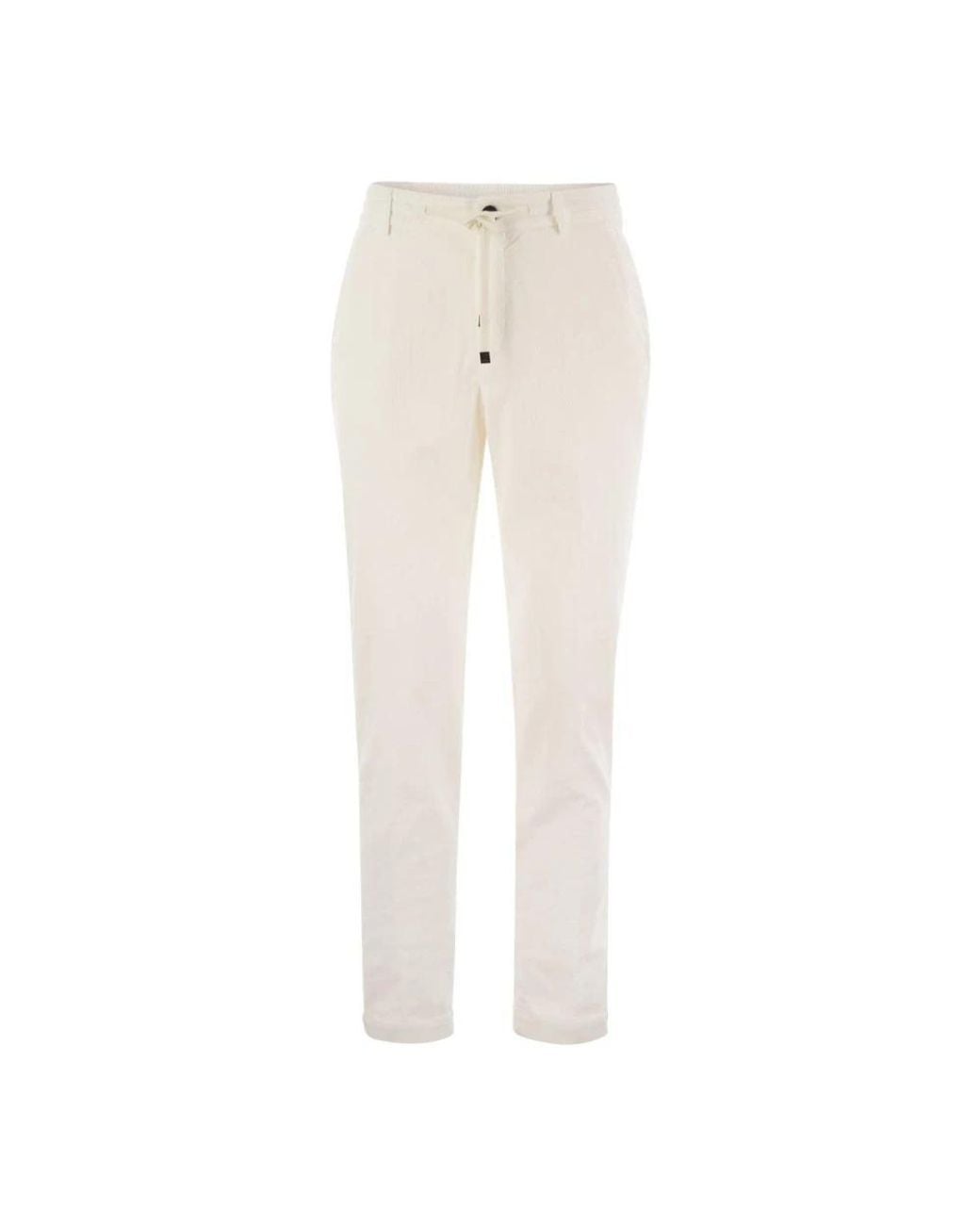 Peserico Natural Slim-Fit Trousers for men