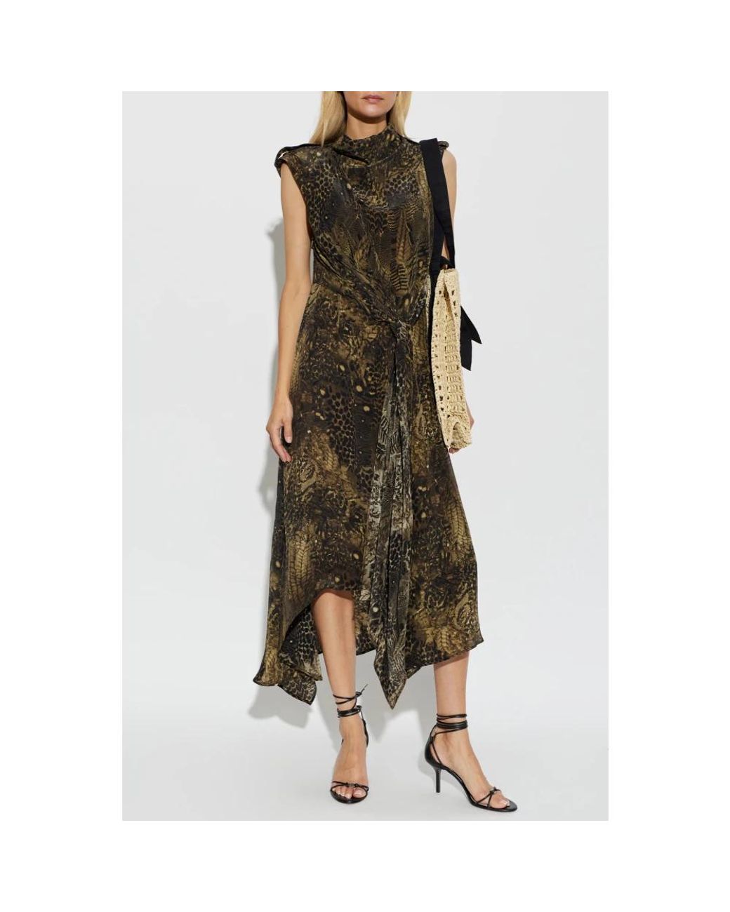 Midi Dresses AllSaints de color Brown