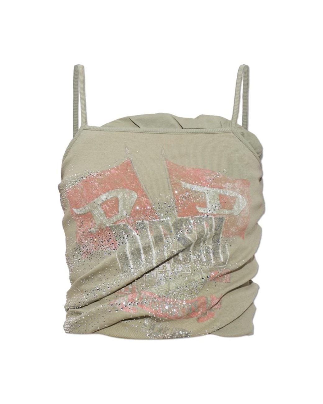 DIESEL Natural Sleeveless Tops
