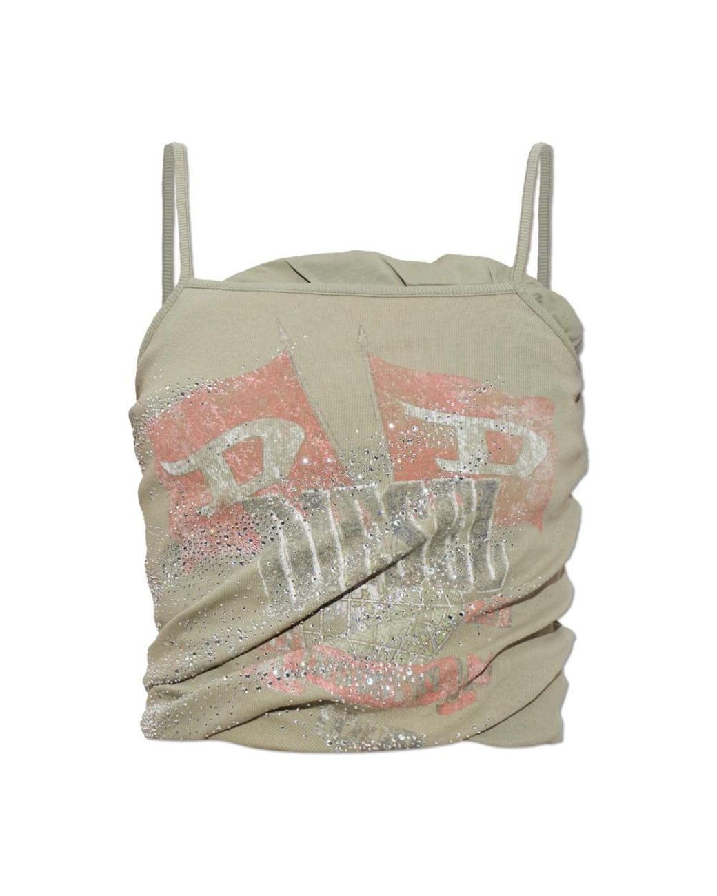 DIESEL T-Recy Top in het Natural