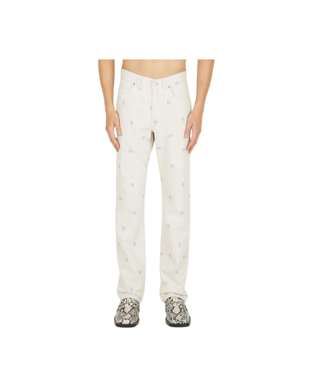 Martine Rose White Slim-Fit Jeans for men