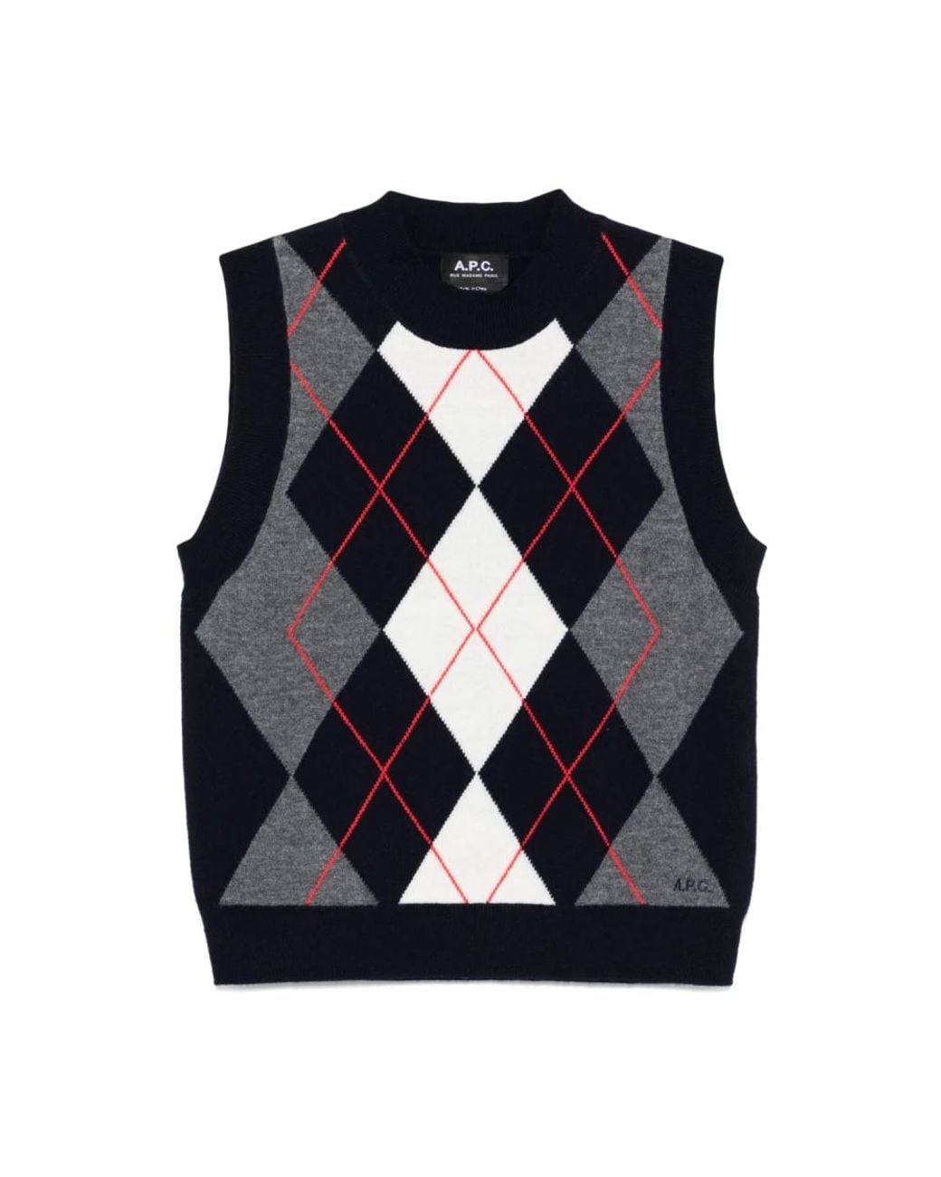 A.P.C. Blue Round-Neck Knitwear