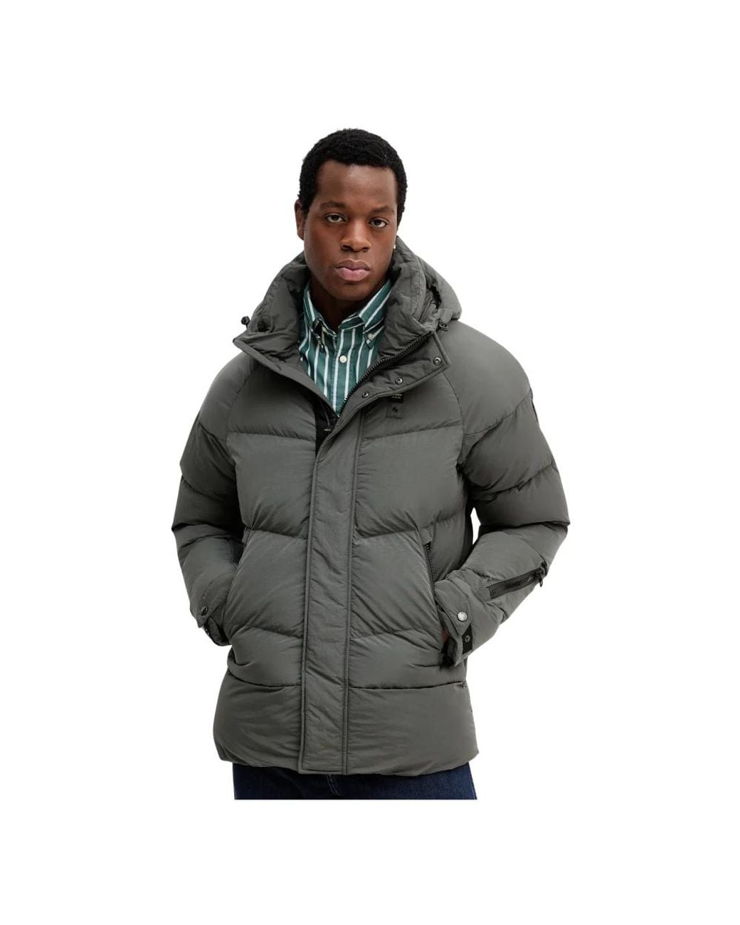 Blauer Crown Jacket in Gray für Herren