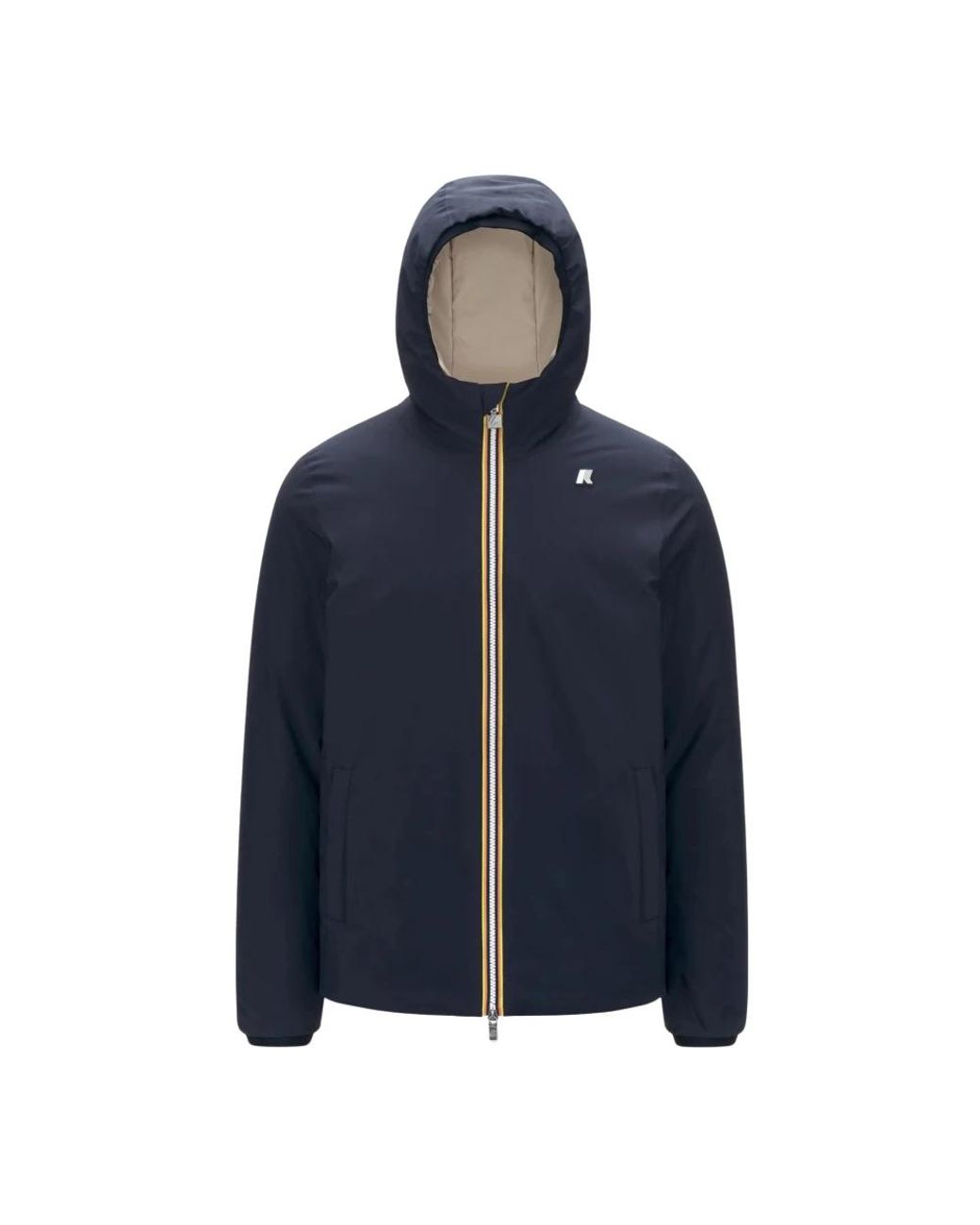 K-Way Jassen ,Blauw ,Polyester Omkeerbare Waterdichte Winddichte Jas in het Blue voor heren