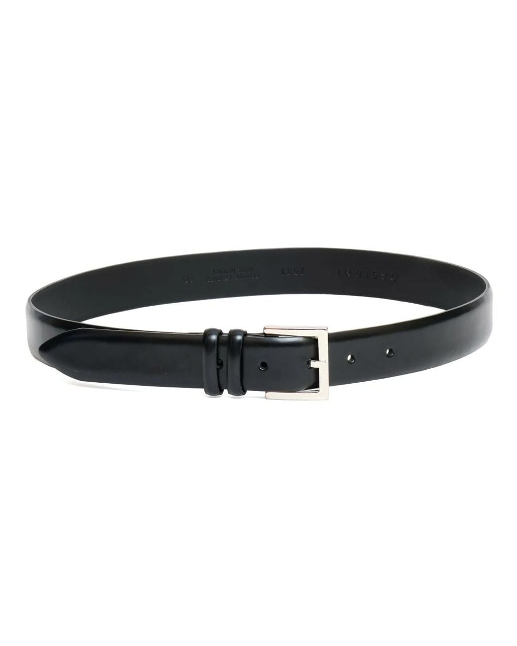 Orciani Toledo Klassischer Ledergürtel in Black für Herren
