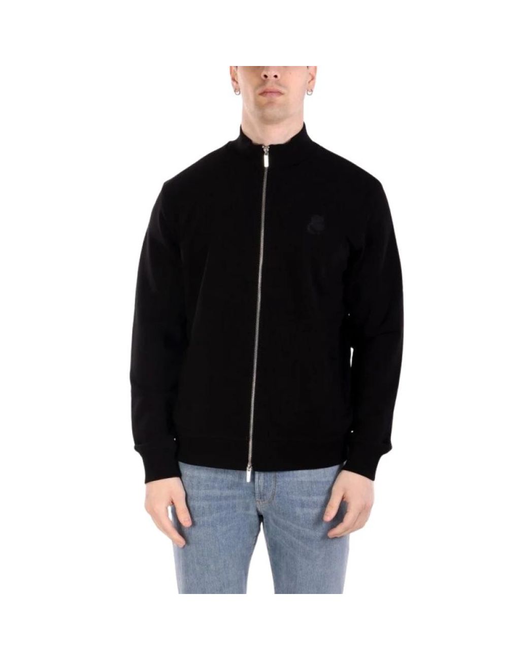 Karl Lagerfeld Black Zip-Throughs for men
